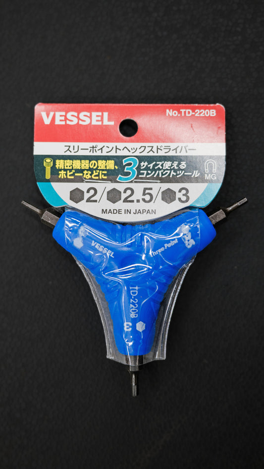 VESSEL 3-Wege Innensechskant-Schlüssel Y-Form (TD-220B)