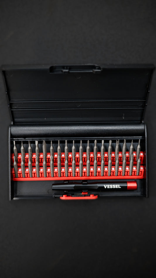 VESSEL Präzisions-Schraubendreher-Set - 4 mm Micro-Sechskant (9836)