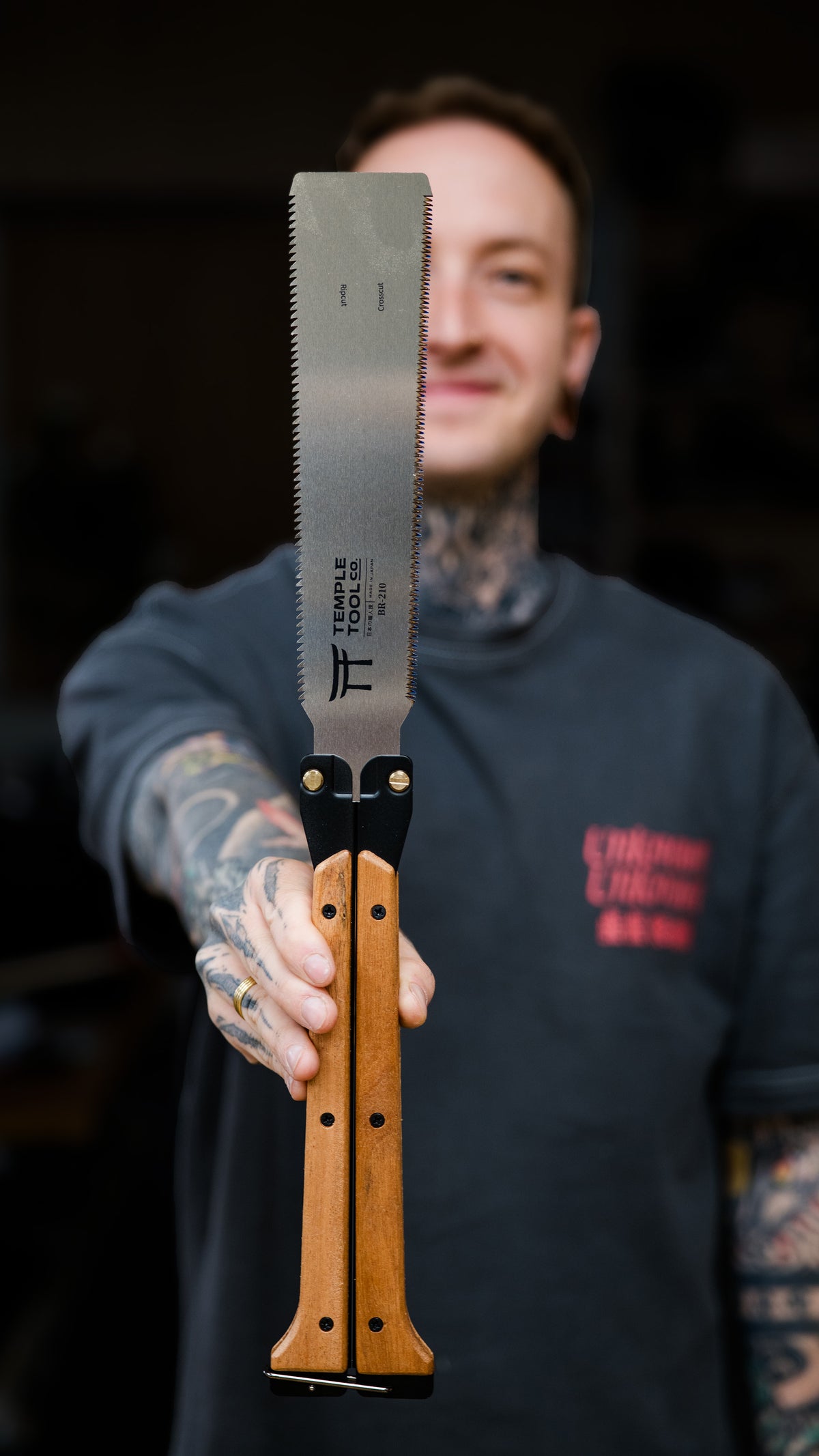 Japansäge TEMPLE TOOL Butterfly Saw - Faltbare Ryoba - 210 mm