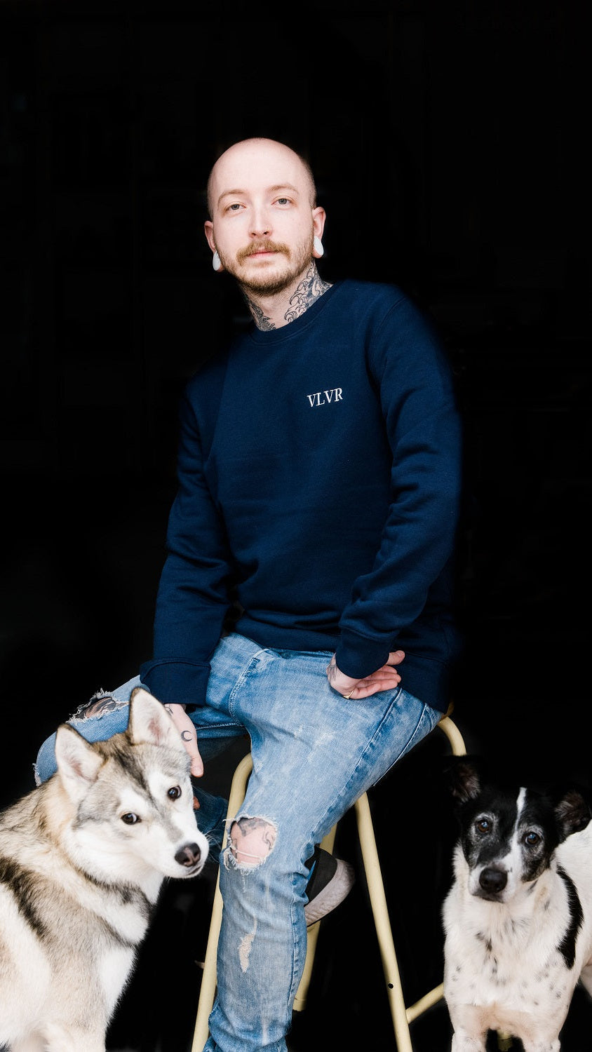 Jonas Winkler VLVR Sweater Marine Blau